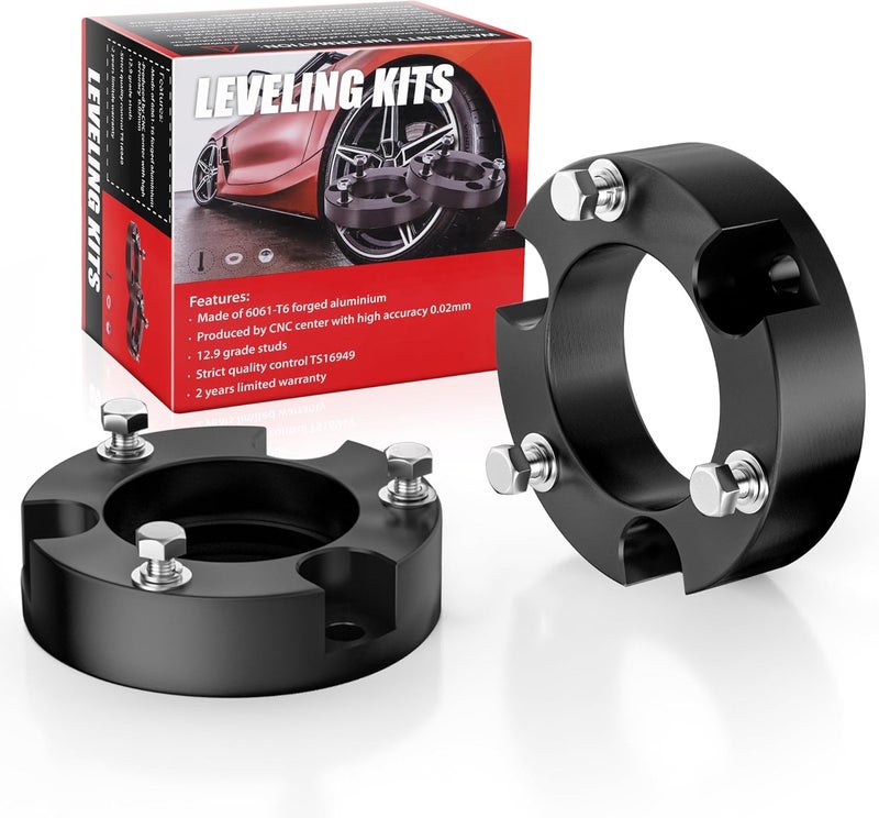 PROEZE 2.5" Leveling Lift Kits for 2005-2023 Tacoma 2WD 4WD, 2003-2023 4Runner 2WD 4WD and 07-15 FJ Cruiser 2WD 4WD, 2.5 inch Forged Front Strut Spacers Leveling Kits - Image 1